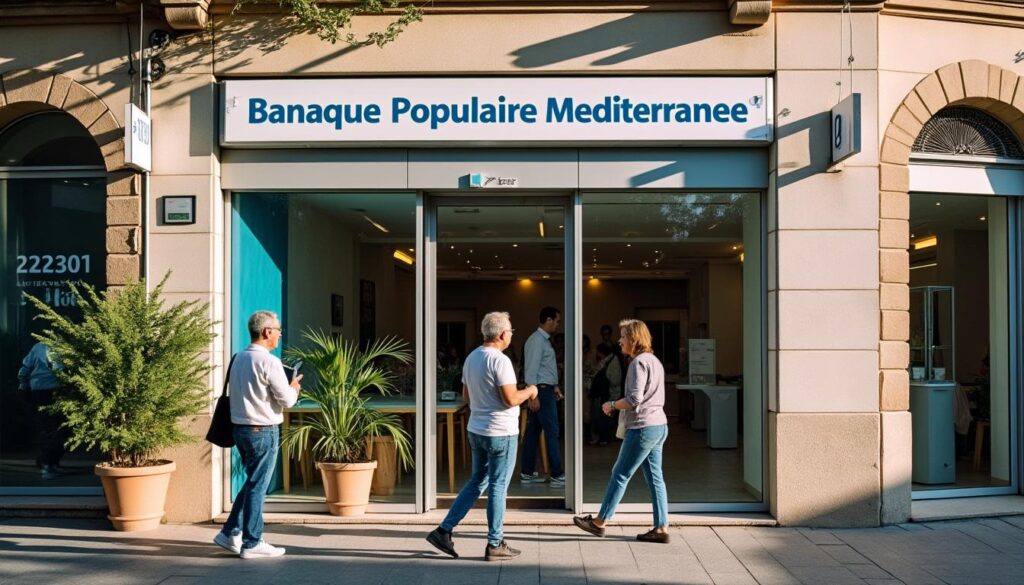 Photos de la Banque Populaire Méditerranée à Nice : engagement et proximité