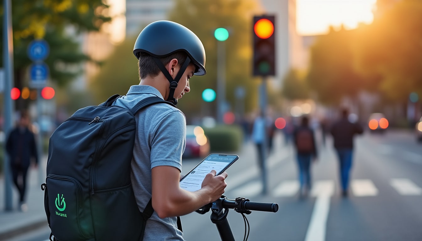 Illustration: Comprendre les règles et obligations d’assurance pour les trottinettes électriques limitées à 25 km/h